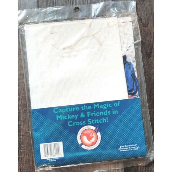 Vtg Mickey Unlimited SLAM DUNK IT Cross Stitch Kit Basketball 36022 Opened Unuse - Picture 3 of 4